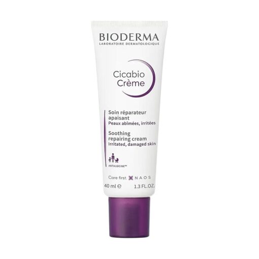 Bioderma - Cicabio - Face Body Cream - Soothing and Renewing Cream - Hydrates, Restores and Soothes the Skin - for Dry Skin Irritations 1.35 Fl Oz ( Pack of 1 )