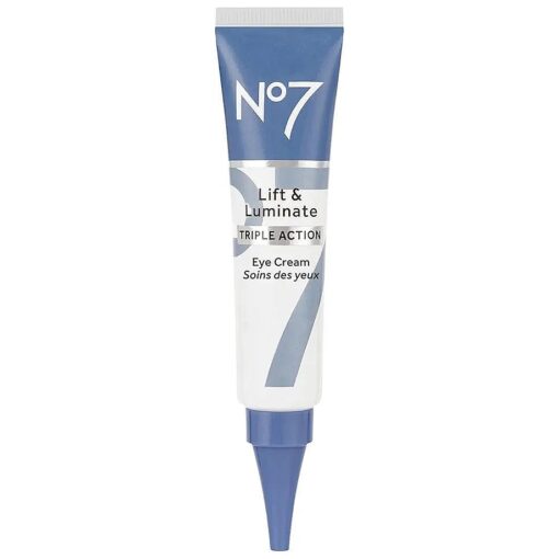 No7 Lift & Luminate Eye Cream - Dark Circles & Puffiness Solution - Shea Butter, Hyaluronic Acid & Ginseng ( 15ml )