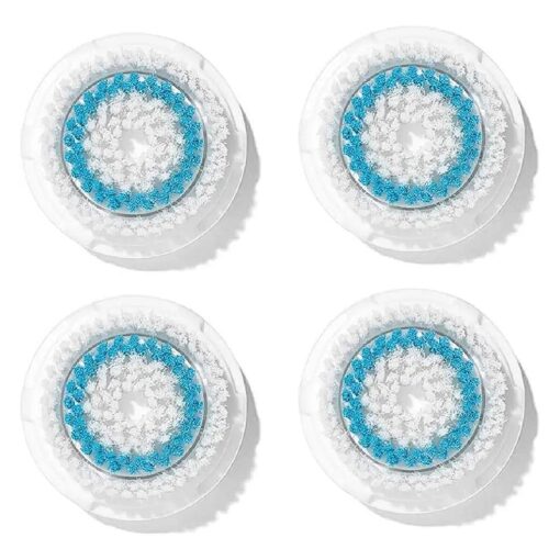 Clarisonic Brush Head Replacements, Compatible with Mia 1, Mia 2, Mia Fit, Alpha Fit, Alpha Fit, Deep Pore ( 4-Count )