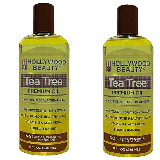 HOLLYWOOD BEAUTY Tea Tree Oil Skin & Scalp Treatment 8 oz ( PACK OF 2 )