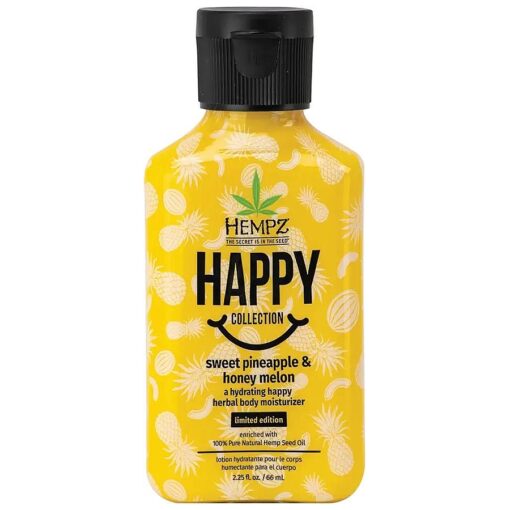 Limited Edition Happy Hydrating Sweet Pineapple & Honey Melon Herbal Body Moisturizer, 2.25 oz .