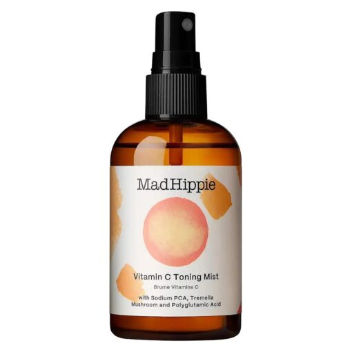 Mad Hippie Vitamin C Toning Mist - Skin-Brightening Toner for Face, Vitamin C Facial Mist Hydrating Spray, 4 Oz