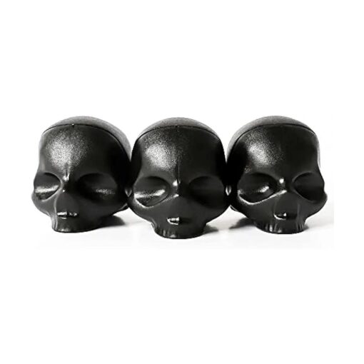 Rebels Refinery 3-Piece Skull-Shaped Lip Balm Bundle - Black - Mint, Vanilla & Passion Fruit