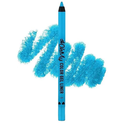 Lamel OhMy Color Gel Eyeliner Pencil - Long Lasting, Waterproof Eyeliner - Vibrant Colored Eyeliner, Highly-Pigmented - Blue eyeliner