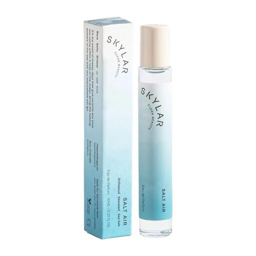 Skylar Salt Air Eau de Perfume - Hypoallergenic & Clean Perfume for Women & Men, Vegan & Safe for Sensitive Skin - Fresh Perfume with Notes of Driftwood, Sea Salt & Seaweed - ( 10mL /0.33 Fl oz )