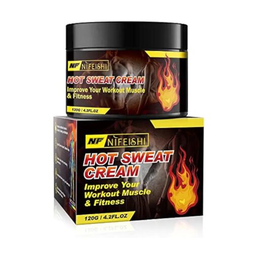 Hot Sweat Cream, Fat Burning Cream for Belly, Slim Shaping Workout Enhancer Gel for Women and Men, Tummy Slimming Cream & Cellulite Treatment for Thighs, Legs, Abdomen, Arms and Buttocks