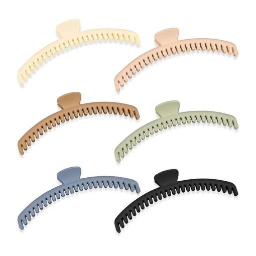 Hold Everything Hair Claw Clips Perfect for Thick and Thin Hair Straight and Curly Strong Clip Non-Slip 6 Colors Double Row Teeth Hair Claw Clips With 52 teeth Valentine 's Day Gifts