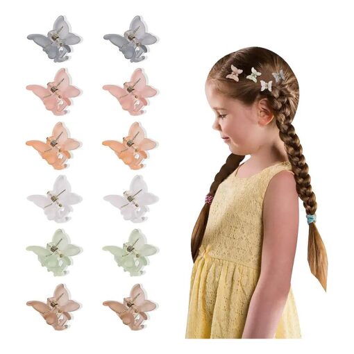 Small Butterfly Hair Clips for Girls Women - Mini Hair Clips Tiny Claw Clips Butterfly Clips for Hair 90s Cute Hair Accessories for Toddler Girls ...