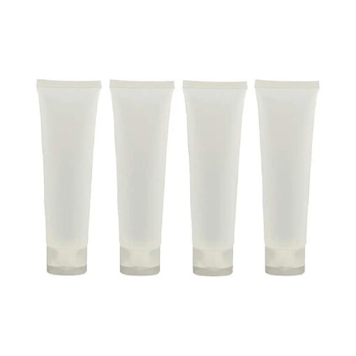 20PCS Clear Empty Refillable Plastic Soft Tubes Squeezable Bottle Packing Cosmetic Sample Container Jars Storage Holder For Facial Cleaner Shampoo Shower Gel Body Lotion Hand Cream 100ml/3.4oz