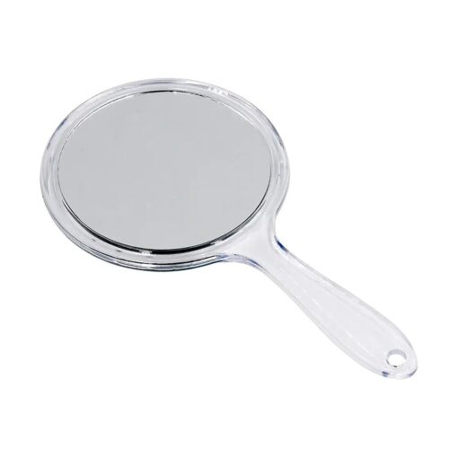 Small Double-Sided Handheld Mirror 1X/2X Hand Mirror Cute Hand Mirror 4.5 x 8.2 inch Clear