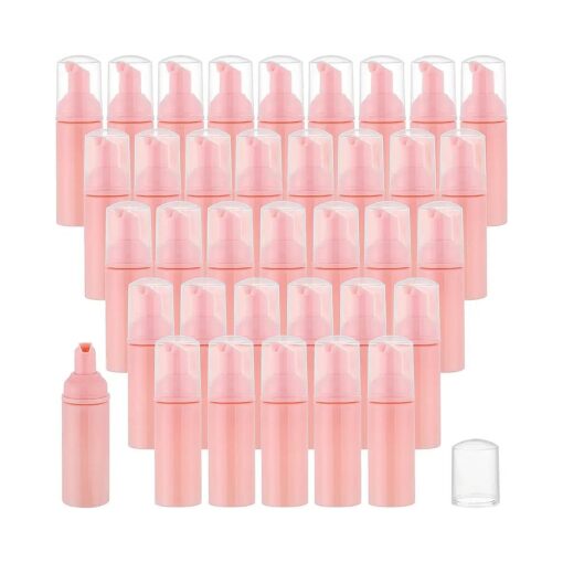 36 pcs 2oz Empty Foam Soap Dispensers Bottle Lash Cleanser Bottles Refillable Cleaning for Shampoo Lotion Hand Sanitizer Cosmetics Castile BPA-Free