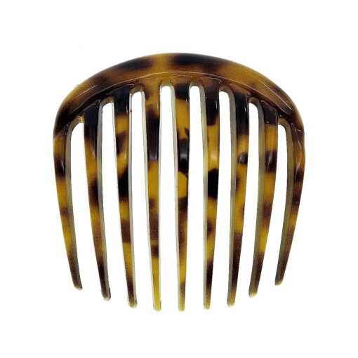 Camila Paris CP2878 French Hair Side Comb Small Rounded, Tokyo, French Twist Hair Combs, Strong Hold Hair Clips for Women Bun Chignon, No Slip Styling Girls Hair Accessories Made in France