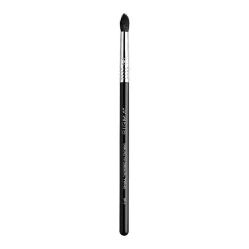 Sigma Beauty Professional E45 Eye Makeup Brush - Small Tapered Eyeshadow Blending Brush with SigmaTech ( r ) fibers for Seamless Eyeshadow Blending, Pointed Eyeshadow Brush for the Perfect Cut Crease