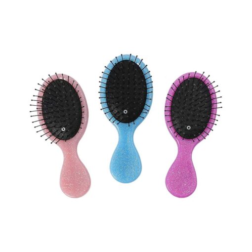 Toddler Detangler Hair Brush Travel Detangling Brushes 3Pcs Women Valentines Day Best Gift Small Wet Hair Brush For Baby Kids Pocket hairbrush Pro, for Curly Hair, Wet Dry Hair Tangle Brush