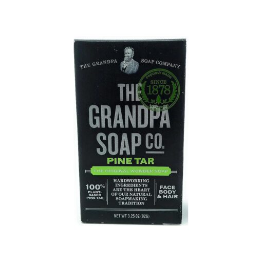 Grandpas Wonder Pine Lathers White Tar Bath Bar Soap - 3.25 Oz