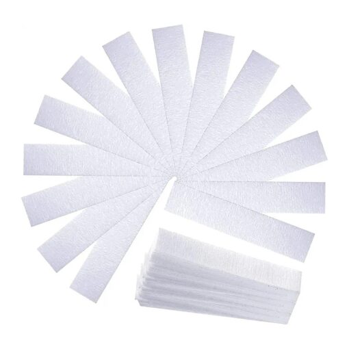 200 Pieces Eyebrows Small Wax Strips Kit Hair Removal Wax Paper Facial Waxing Strips Epilating Waxing Pads for Women Girls Men Eyebrow Body Face Arms Lip, 0.4 x 2.4 Inches, White ( 200 Pieces )