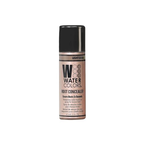 Watercolors Root Concealer Touch Up Texture & Volume Spray, Covers Gray Roots & Regrowth, ( Light Brown )