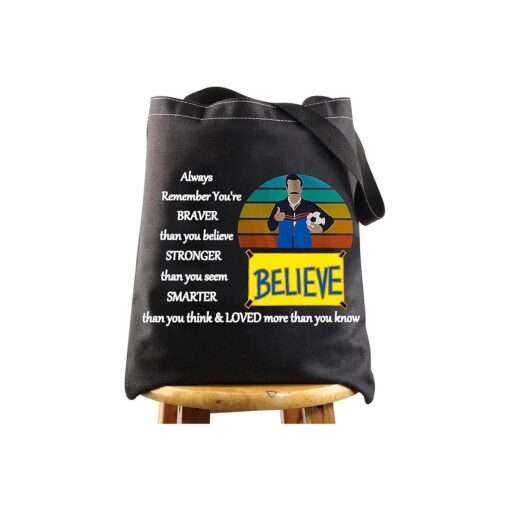 LEVLO Believe Ted Fans Cosmetic Make Up Bag Ted TV Show Inspired Gifts You Are Braver Stronger Smarter Than You Think Ted Zipper Pouch Bag ( Always Ted BT )