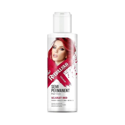 Paint Glow Rebellious Colours Semi-Permanent Conditioning Hair Dye 70ml-Scarlet Red