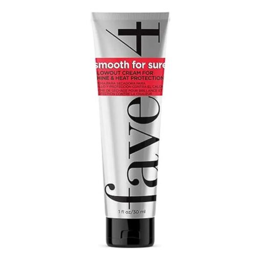 fave4 hair Smooth for Sure Smoothing Blowout Cream for Shine & Heat Protection