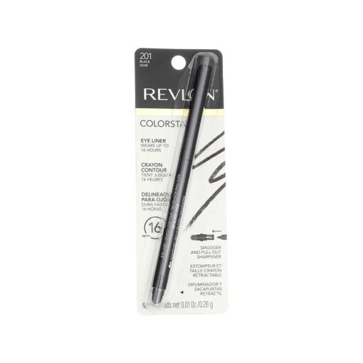 Revlon ColorStay Eyeliner with SoftFlex, Black 201, 0.01 Ounce ( 28 g ) ( Pack of 2 )