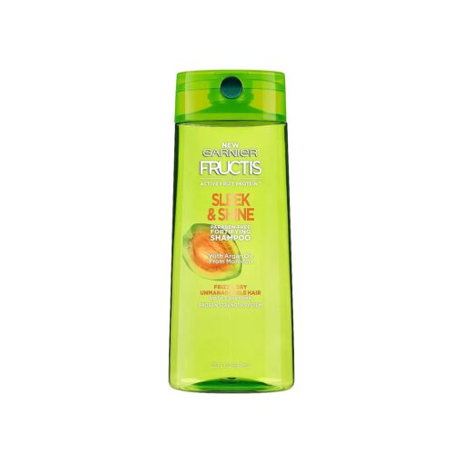 Garnier Fructis Sleek and Shine Shampoo, Frizzy, Dry, Unmanageable Hair, 22 fl ; oz .