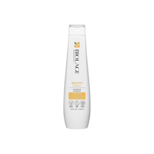 Biolage Smooth Proof Conditioner | Provides Humidity Control & Anti-Frizz Smoothness | For Frizzy Hair | Paraben & Silicone-Free | Vegan