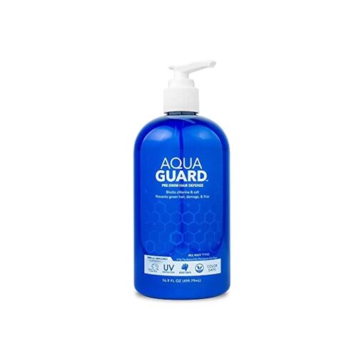 AquaGuard Pre-Swim Hair Defense | Made in California | Seriously, No More Swim Hair | Prevents Chlorine Damage + Softens Hair While Swimming | Color Safe, Leaves Hair Smelling Great | 16.9 oz