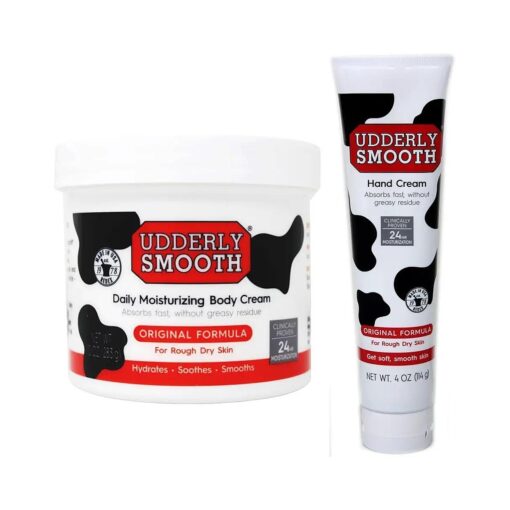 Udderly Smooth Duo Pack ( 10 oz, Body Cream, 4 oz, Hand Cream )