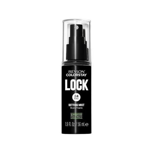 Revlon Colorstay 24 Hr Lock Setting Mist, Keeps Face Makeup from Melting & Fading, Mattifying, Blurring & Oil Absorbing Face Spray, Transfer-proof & Mask Friendly, 1.9 fl oz .