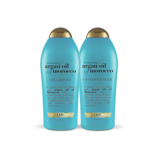 OGX Renewing + Argan Oil of Morocco Shampoo & Conditioner, 25.4 Fl Oz 2 count ( Pack of 1 )