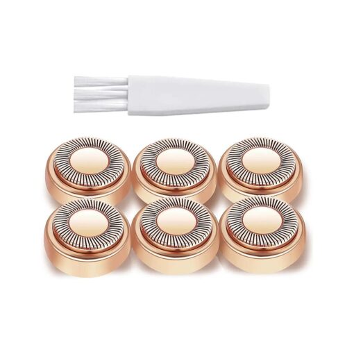 Facial Hair Remover Replacement Heads : Compatible with Finishing Touch Flawless Facial Hair Removal Tool for Women As Seen On TV 18K Gold-Plated Rose Gold ( Generation 1 Single Halo )