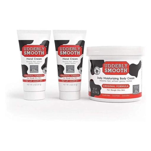 UDDERLY SMOOTH NonGreasy Hand and Body Moisturizer Cream Bundle 1 Kit, 3 Count