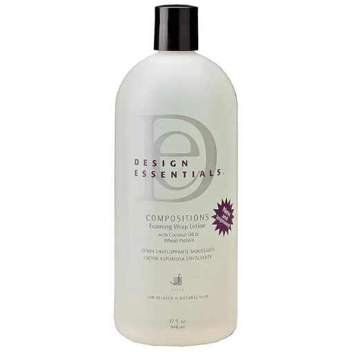 Design Essentials Compositions Foaming Wrap Lotion For Relaxed And Natural Hair, Refill, 32 Fl Oz