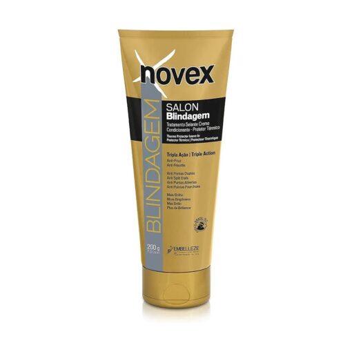 NOVEX Blindagem Thermal Protector Leave In - Heat Protectant - Smoothes the Hair by Controlling Excessive Frizz- Reconstructs the Hair Fiber - Long Lasting Effect - ( 200g/7.0oz )