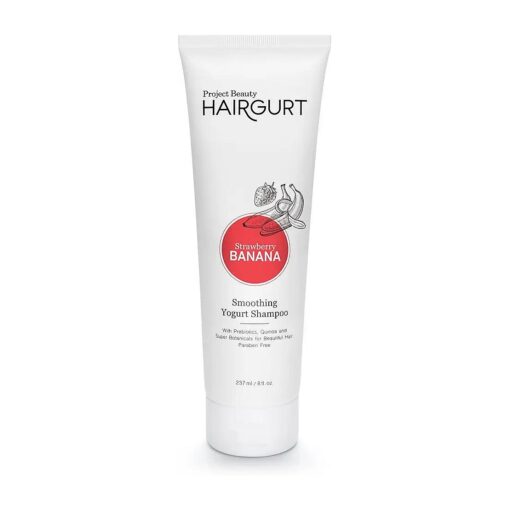 Hairgurt Smoothing Yogurt Hair Shampoo - Strawberry Banana - Natural Hair Care, Hair Products, Smoothes Dry, Damaged, Frizzy & Color-Treated Hair, 8 oz ( Smoothing Yogurt Hair Shampoo )