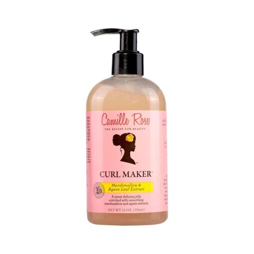 Camille Rose Curl Maker, Smoothing and Nourishing Curly Hair Gel with Aloe, for All Hair Types and Textures, 12 fl oz