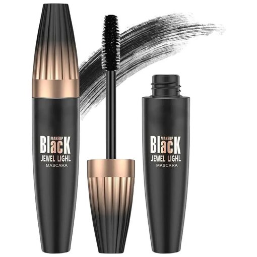 4D Silk Fiber Mascara - my lashes Mascara Natural, tube mascara liquid lash extensions Thickening and Lengthening, Waterproof and Smudge-Proof, Voluminous Eyelash