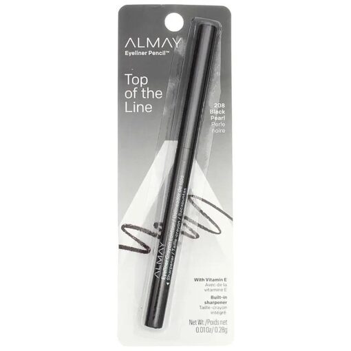 Almay All-Day Eyeliner Pencil, Black Pearl [ 208 ] .009 ( Pack of 3 )