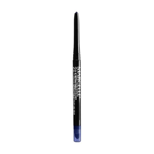 Marcelle 2-in-1 Retractable Eyeliner, Midnight Blue, Waterproof, Easy-To-Smudge, Smokey Eye, Long-Lasting 12h, Fragrance-Free, Hypoallergenic, Cruelty-Free, 0.31 g