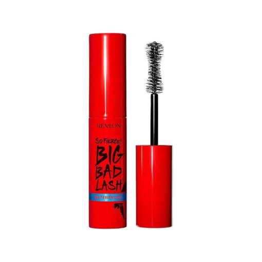 Revlon Mascara, So Fierce Big Bad Lash Eye Makeup, Volumizing, Lasts up to 24 Hours, No Clump, Smudge Proof, Flake Proof, 762 Waterproof Blackest Black, 0.34 fl, Oz