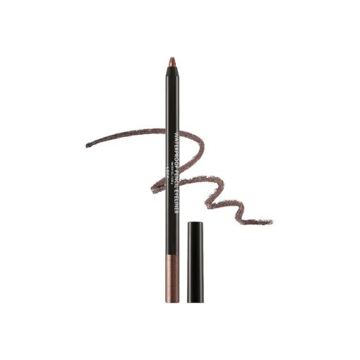 Color it Waterproof Pencil Eyeliner [ 02 Pearl Brown ], Long-Lasting Waterproof & Smudge-Proof Eyeliner, K beauty korean makeup eye line stick Net, 0.018 oz, / 0.5 g Shimmery Shadow