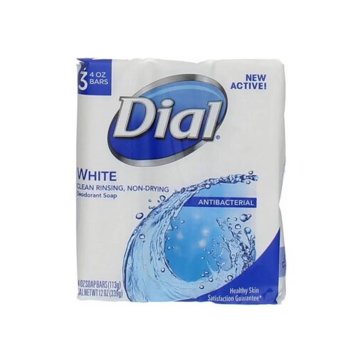 Dial Clean And Refresh Antibacterial Deodorant Bar Soap, White - 4 oz, 6 Bars ( Presentation May Vary )