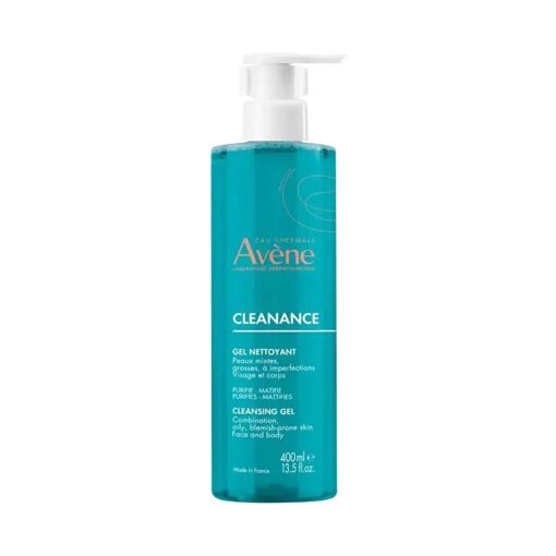 Eau Thermale Avene - Cleanance Cleansing Gel - Soap-Free Cleanser for Face and Body - For Blemish-Prone Skin - 13.5 fl.oz .