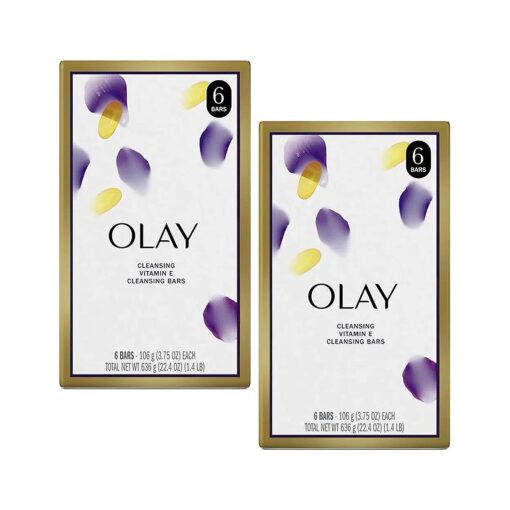 Olay Age Defying Moisturize Outlast Beauty Bar Soap with Vitamin E, 6 Bars - 3.75 Oz x 2 Pack ( Total : 12 Bars )