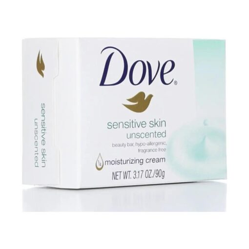 Dove, Bar Soap for Sensitive Skin 3.15 oz 25.2 Ounce, ( Pack of 8 )