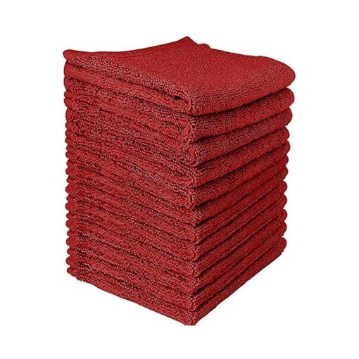 Cotton Washcloths Towels - Set of 12 ( Bordeaux )