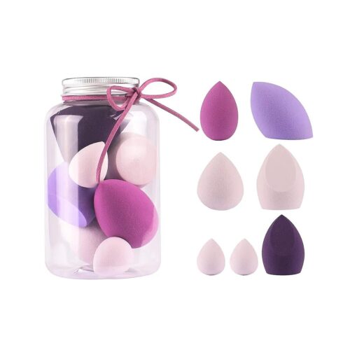 Makeup Blender Sponge Set-7pcs Soft Beauty Foundation Blending Eggs - for All Kinds of Cosmetics, Liquid Foundation, BB Cream, Powder, Concealer, Isolation, Etc, Multi-colored Gift