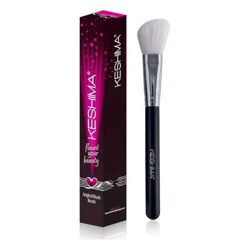 Angled Blush Brush/Bronzer Brush By Keshima - Best Brush for Contour, Blush and Bronzer Makeup Application