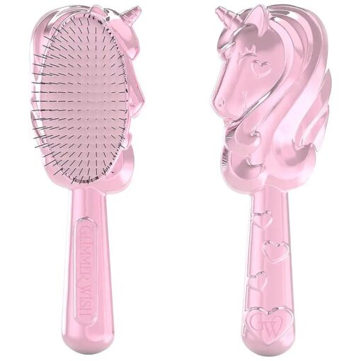 Unicorn Detangling Hair Brush for Kids - Anti Frizz and Anti Static - Soft and Long Bristles to Detangle With Ease - Gentle on Hair Kids Hair Brush